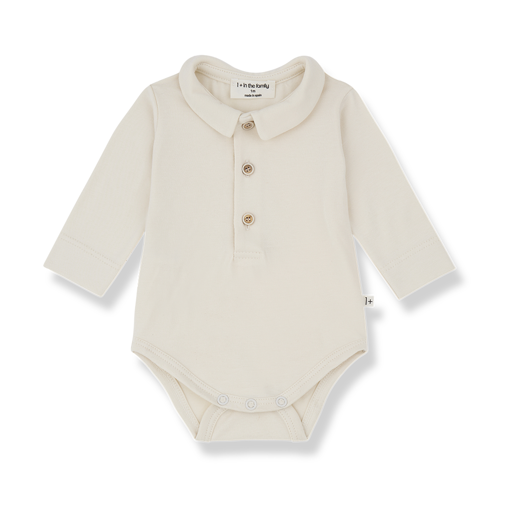 1+ In The Family | Newborn Romper Lyon | Ecru