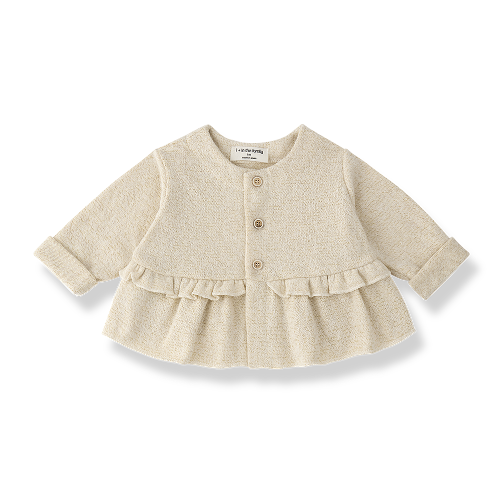 1+ In The Family | Newborn vestje Dinan | Ecru