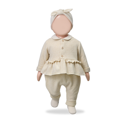 1+ In The Family | Newborn vestje Dinan | Ecru