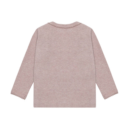Fixoni | Longsleeve Rib Melange | Roze