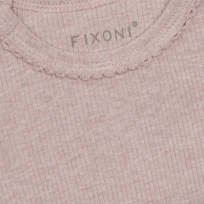 Fixoni | Longsleeve Rib Melange | Roze