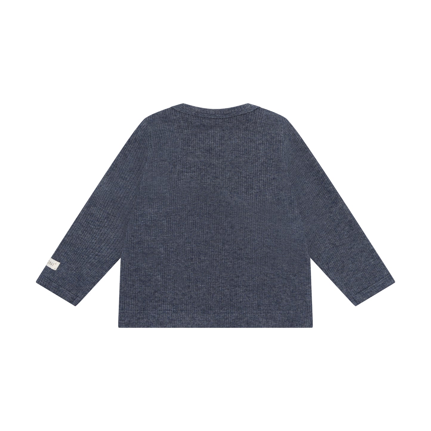 Fixoni | Longsleeve Rib Melange | Donkerblauw