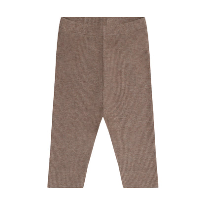 Fixoni | Legging Rib Melange | Bruin