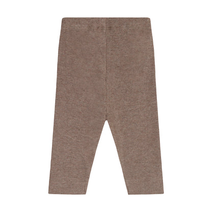 Fixoni | Legging Rib Melange | Bruin