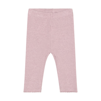 Fixoni | Legging Rib Melange | Roze