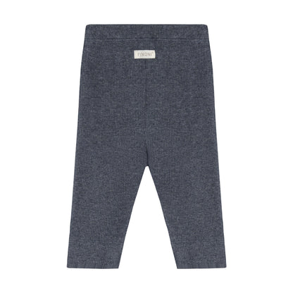 Fixoni | Legging Rib Melange | Donkerblauw