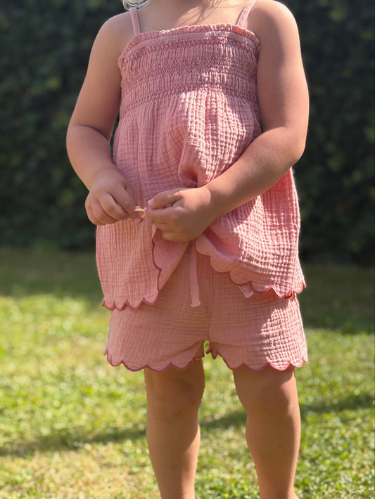 Lil' Atelier | Hiba Strap Top | Rose Tan
