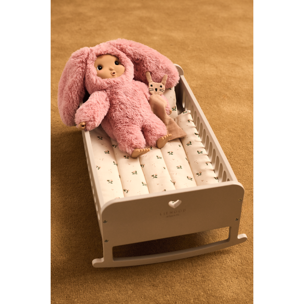 Liewood |Joan Doll Beddengoed Set | Peach/Sea Shell