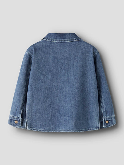 Lil' Atelier | Obello Loose Overshirt | Dark Blue Denim