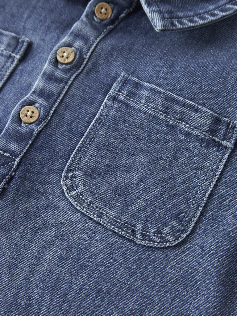 Lil' Atelier | Obello Loose Overshirt | Dark Blue Denim