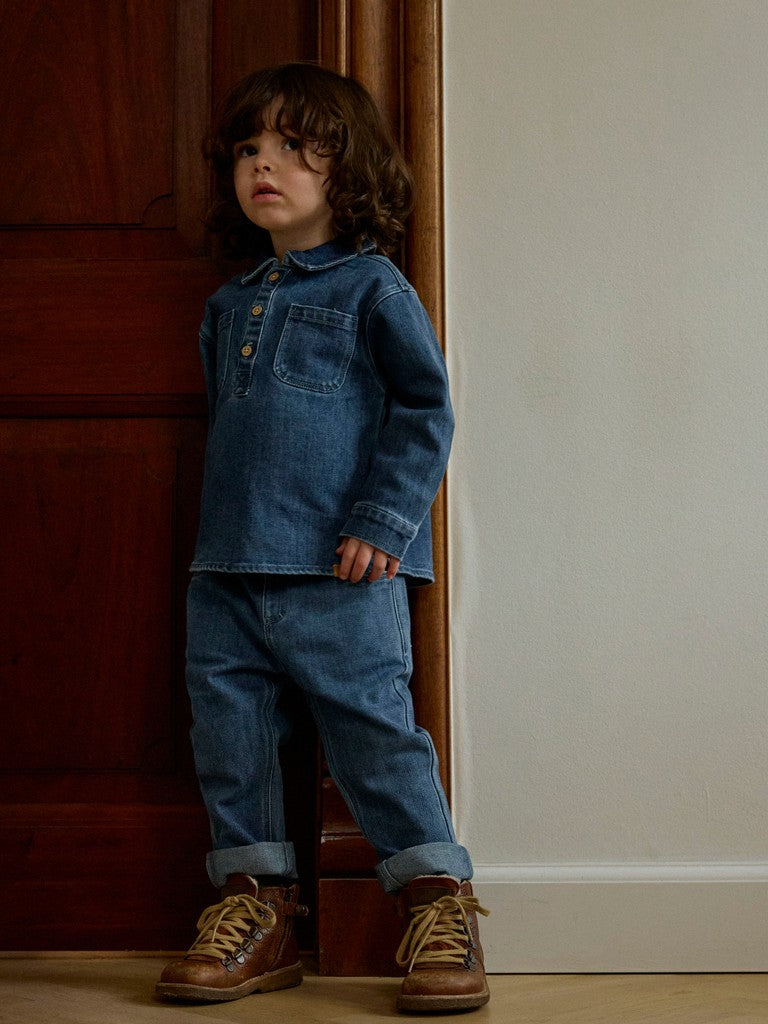 Lil' Atelier | Obello Loose Jeans | Dark Blue Denim