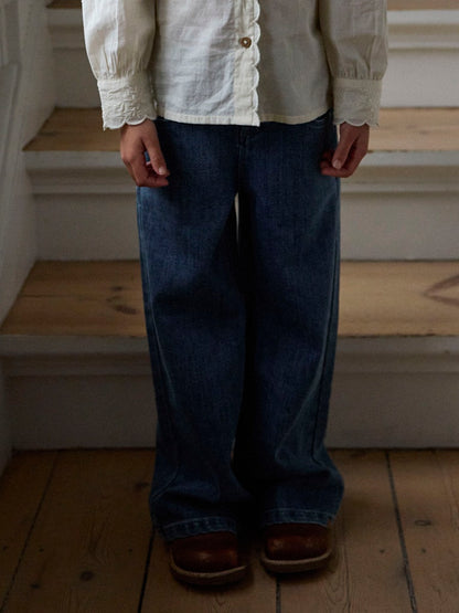 Lil' Atelier | Obello Wide Jeans | Dark Blue Denim