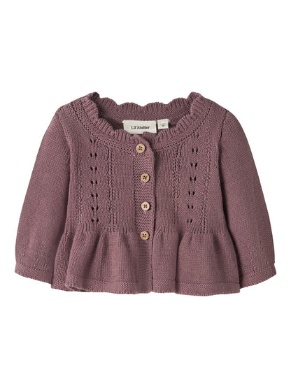 Lil' Atelier | Ramla Gebreid Vest Baby | Rose Taupe