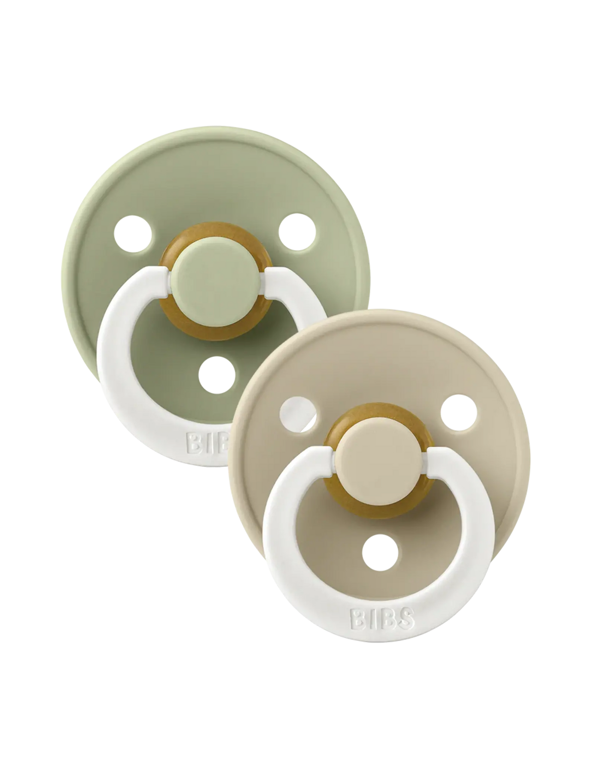 BIBS | Colour Fopspeen 2-pack | Sage Night/Vanilla Night | Maat 2