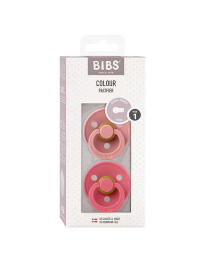 BIBS | Colour Fopspeen 2-pack | Dusty Pink/Coral - 5713795255184