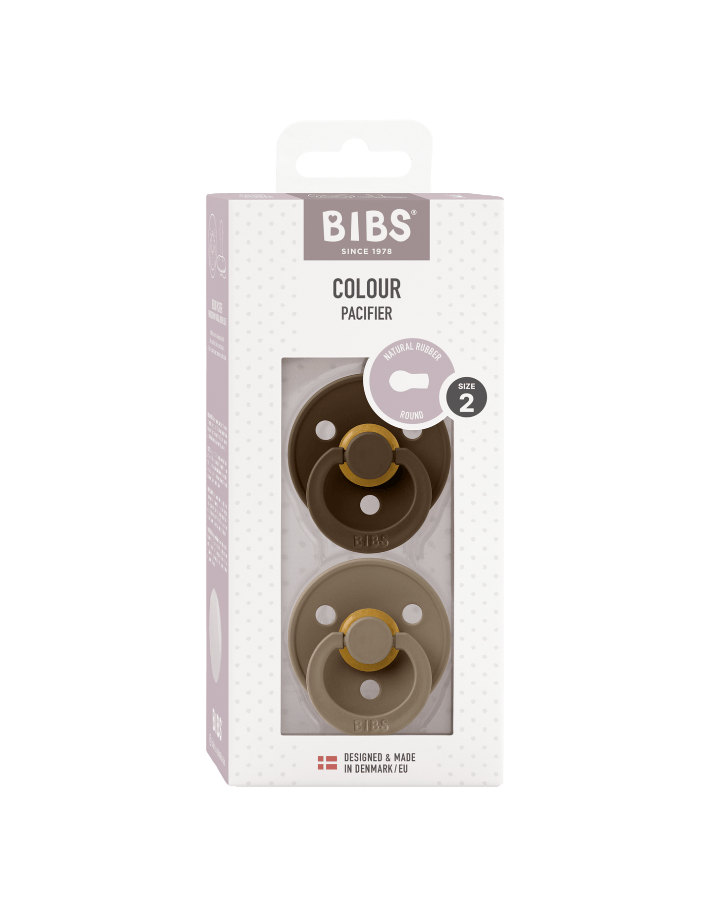 BIBS | Colour Fopspeen 2-pack | Mocha/Dark Oak - 