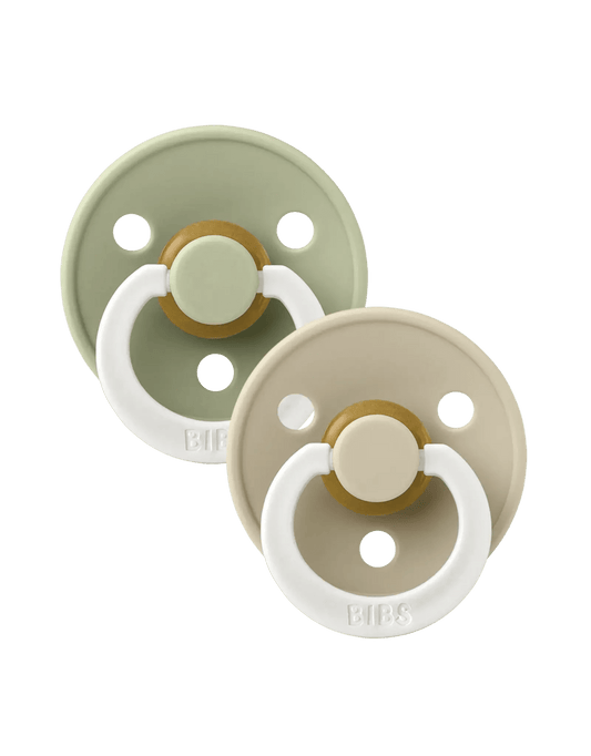 BIBS | Colour Fopspeen 2-pack | Sage Night/Vanilla Night | Maat 2 - 5713795244577