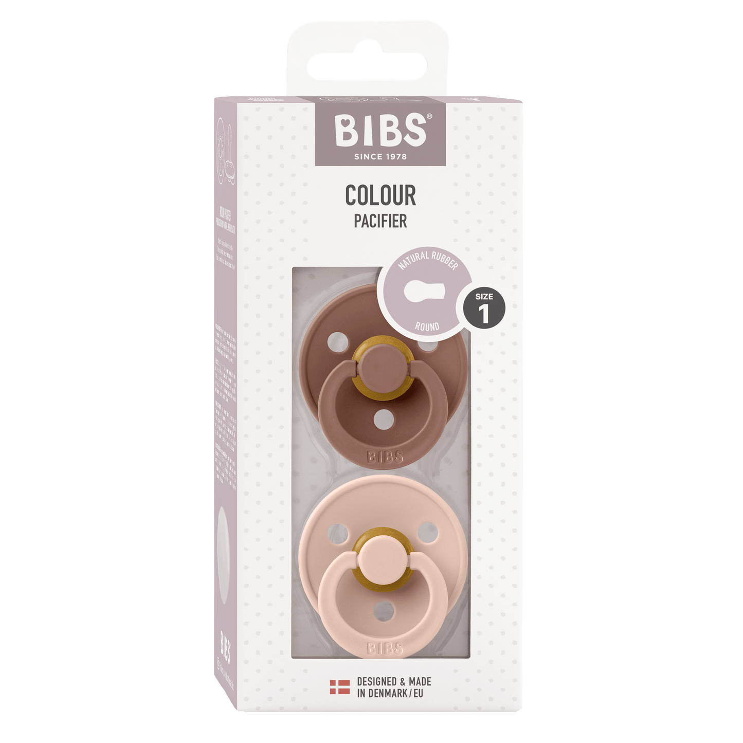 BIBS | Colour Fopspeen 2 - pack | Woodchuck / Blush | Maat 3 - 