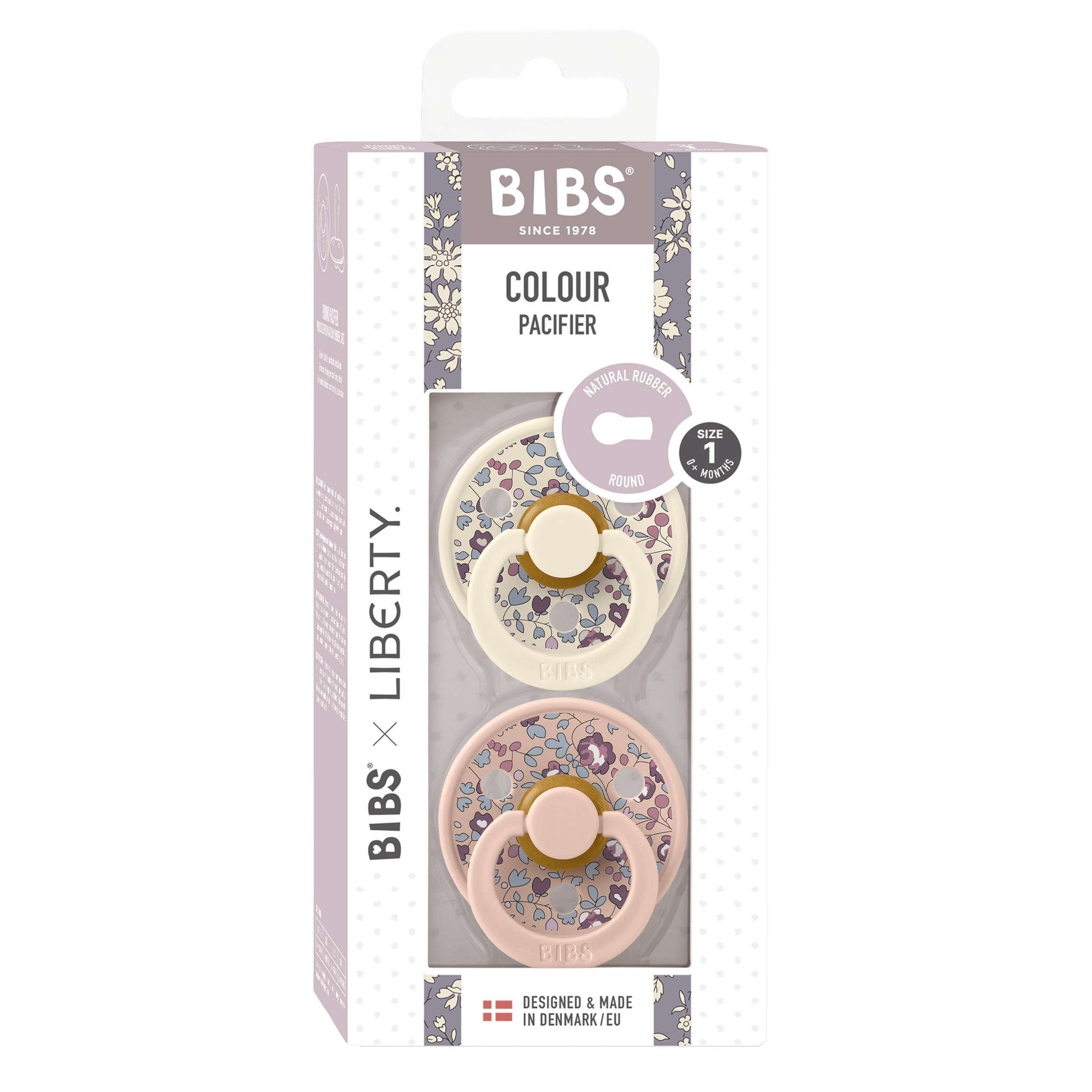 BIBS | Studio x Liberty Eloise Fopspeen 2 - pack | Blush Mix | Maat 2 - 