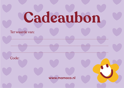 Cadeaubon vanaf €10, - (per post) - 82431818