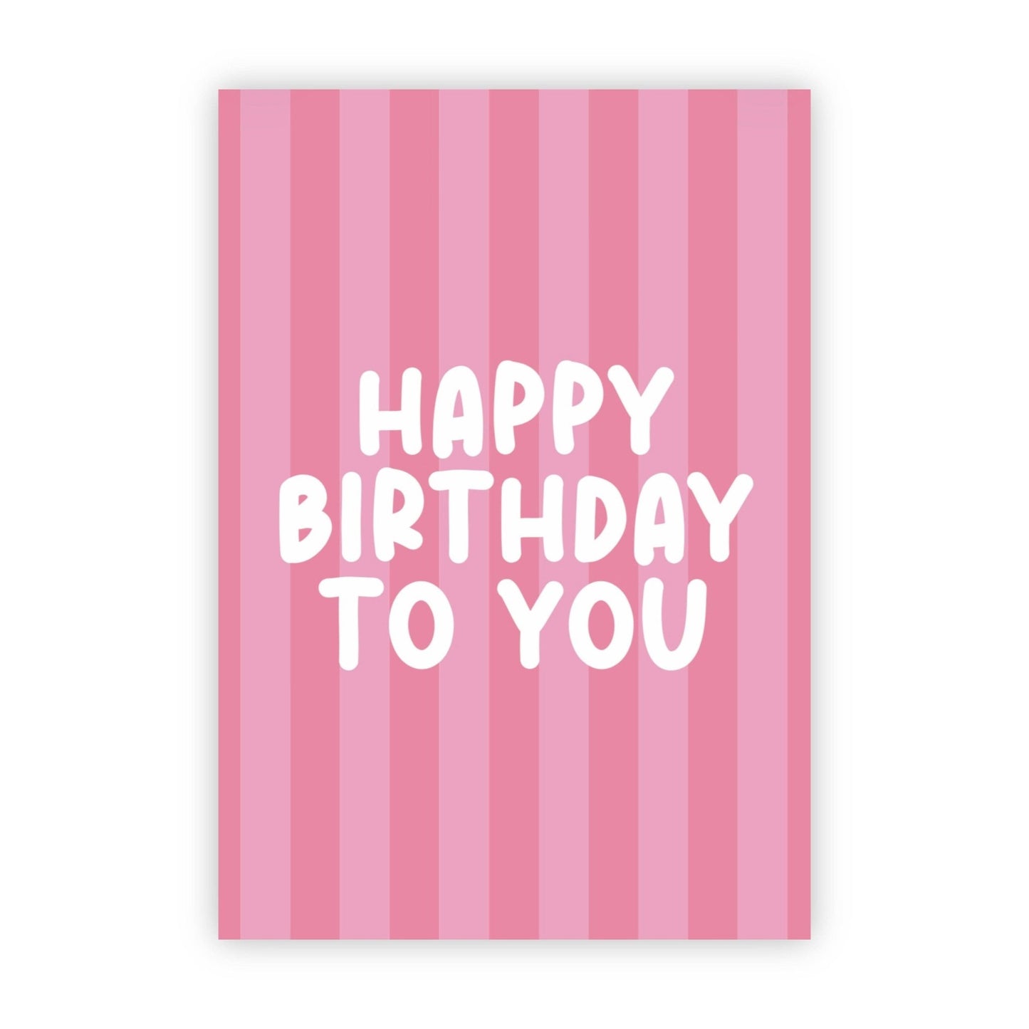 Dubbele wenskaart | Happy birthday to you - 
