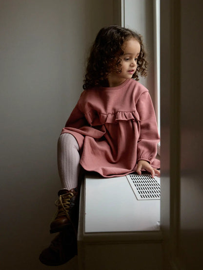 Lil'Atelier | Kilano Loose Sweat Dress | Withered Rose
