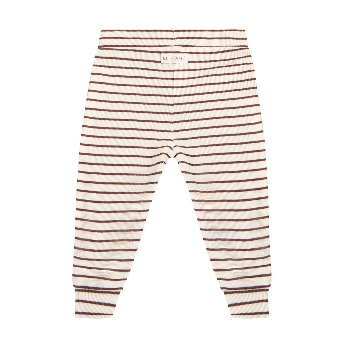 En Fant | Gestreepte Rib Broek | Chestnut - 5713438941689