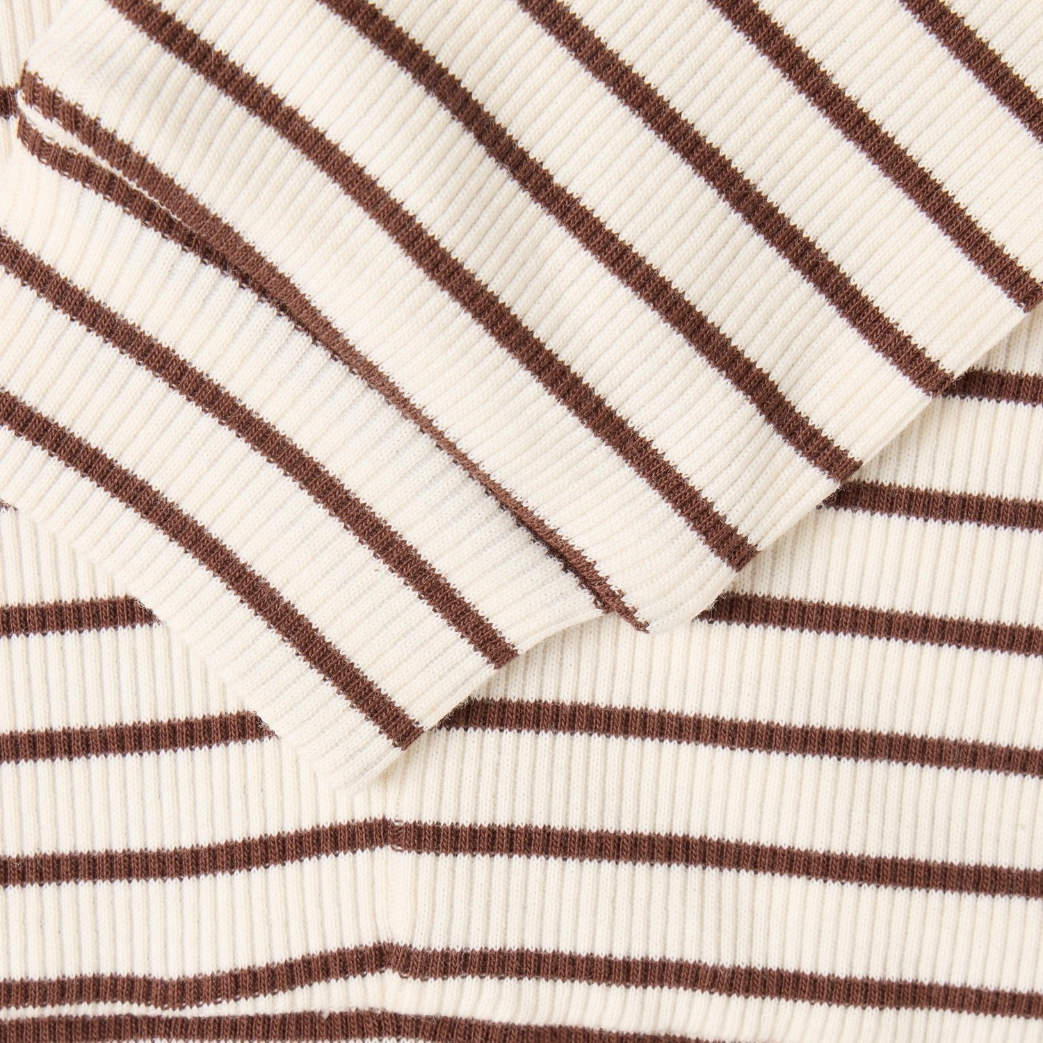 En Fant | Gestreepte Rib Broek | Chestnut - 5713438941689