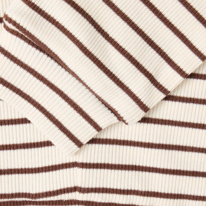 En Fant | Gestreepte Rib Broek | Chestnut - 5713438941689