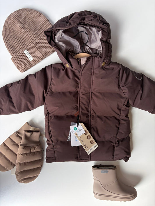 En Fant | Jacket Quilt Solid | Coffee Bean - 5713438857430