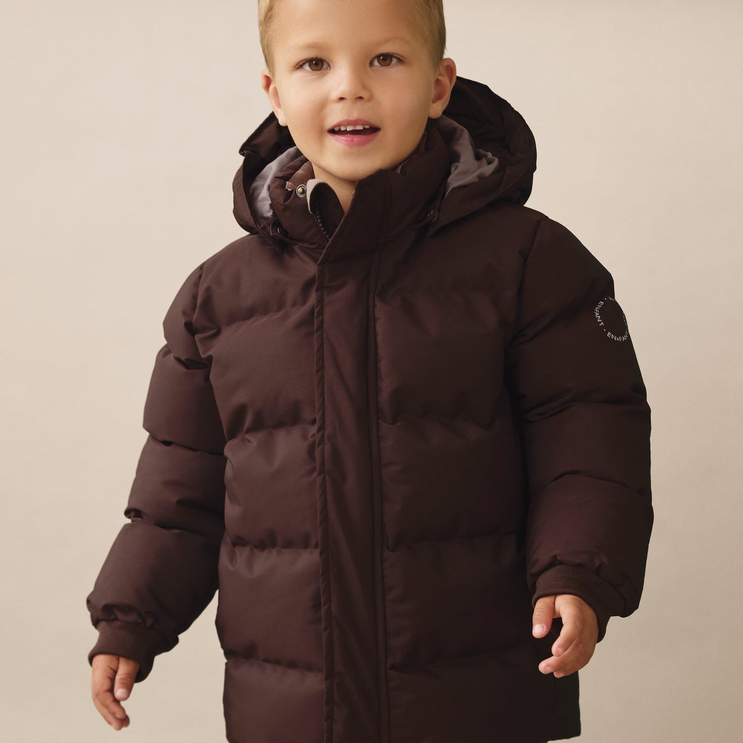 En Fant | Jacket Quilt Solid | Coffee Bean - 5713438857430