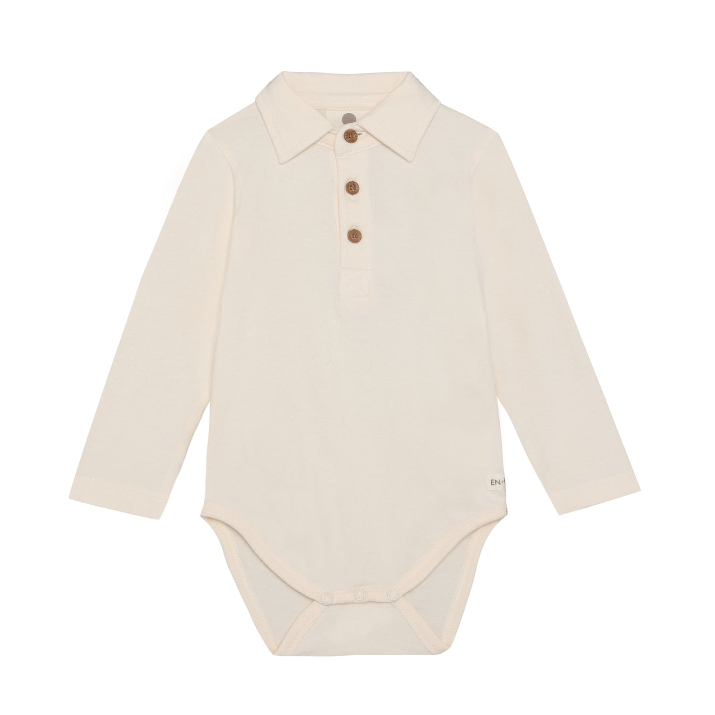 En Fant | Polo Romper | Pearled Ivory - 5713438934049