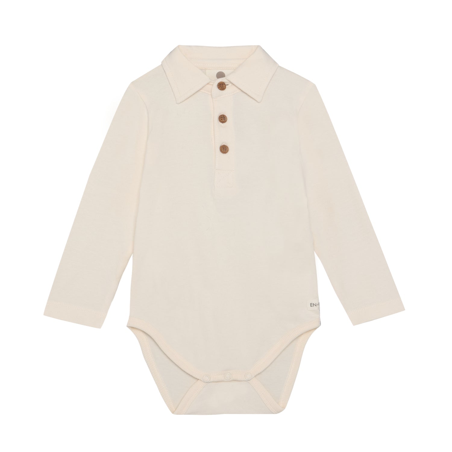 En Fant | Polo Romper | Pearled Ivory - 5713438934049