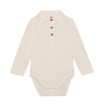 En Fant | Polo Romper | Pearled Ivory - 5713438934049