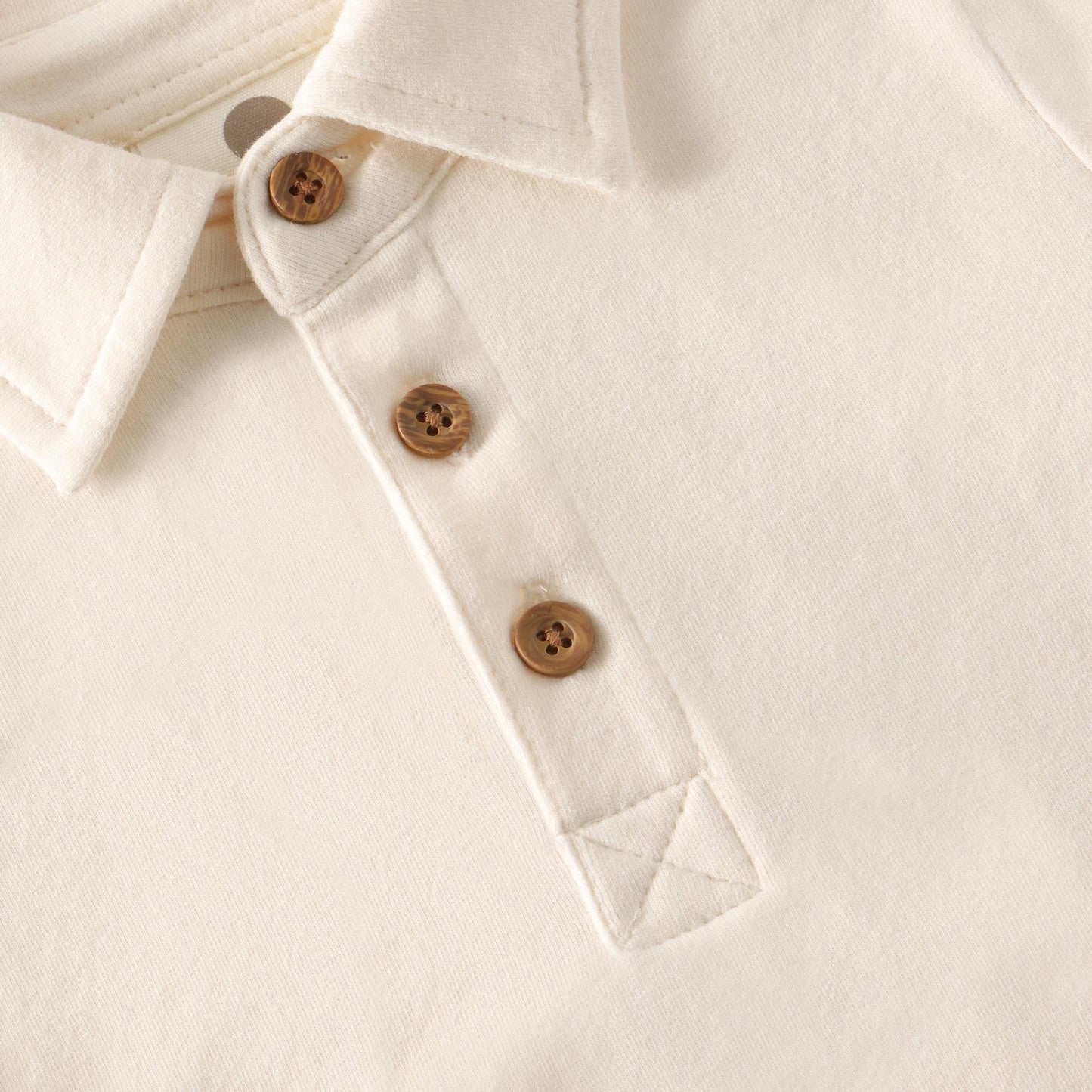 En Fant | Polo Romper | Pearled Ivory - 5713438934049