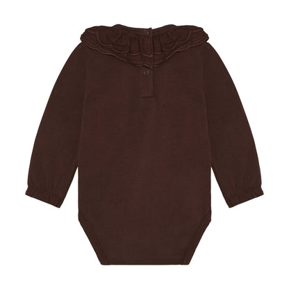 En Fant | Romper met Kraag | Deep mahogany - 5713438918889
