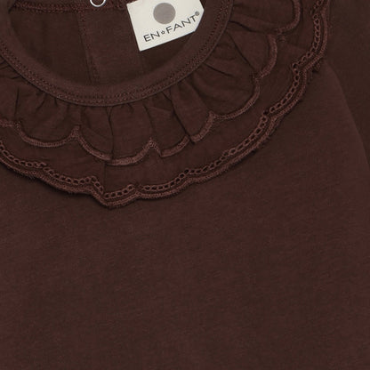En Fant | Romper met Kraag | Deep mahogany - 5713438918889