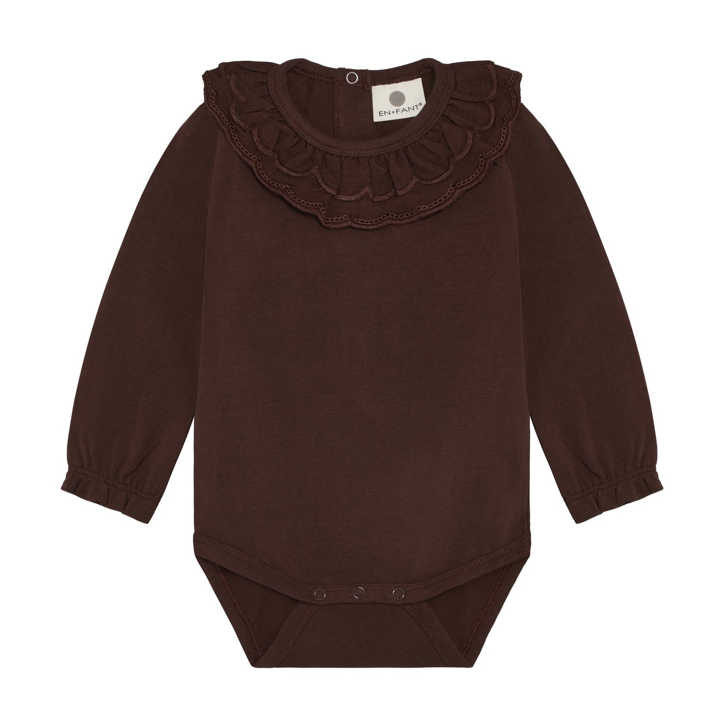 En Fant | Romper met Kraag | Deep mahogany - 5713438918889