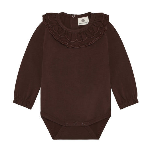 En Fant | Romper met Kraag | Deep mahogany - 5713438918889