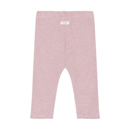 Fixoni | Legging Rib Melange | Roze - 5713438965630