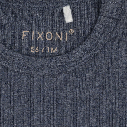 Fixoni | Longsleeve Rib Melange | Donkerblauw - 5713438965364