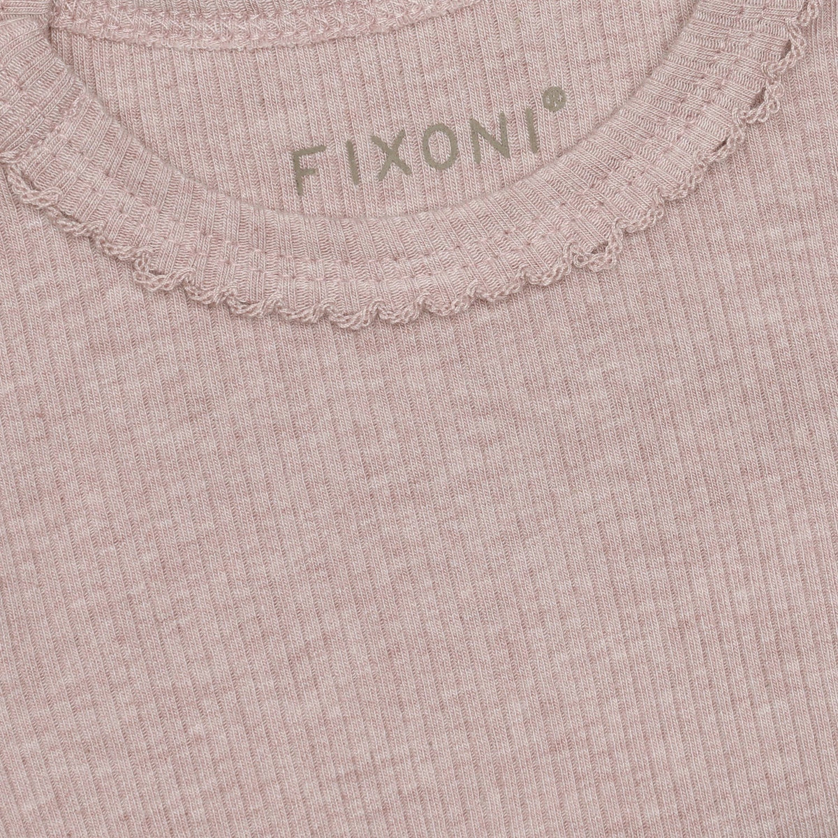 Fixoni | Longsleeve Rib Melange | Roze - 5713438965289