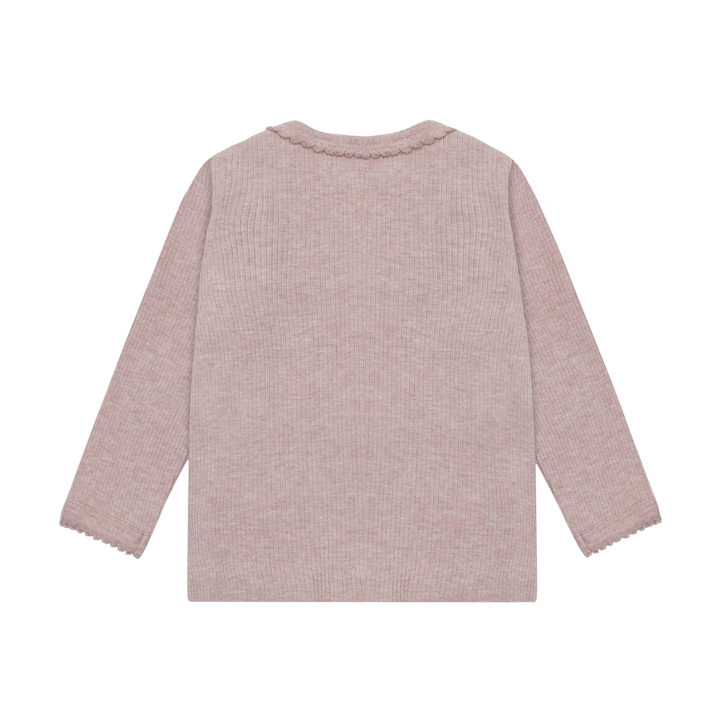 Fixoni | Longsleeve Rib Melange | Roze - 5713438965289