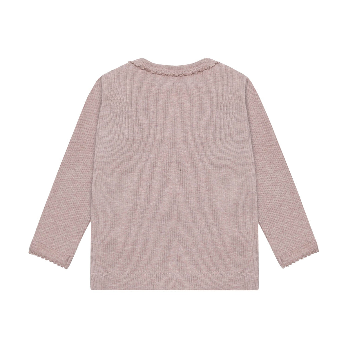 Fixoni | Longsleeve Rib Melange | Roze - 5713438965289
