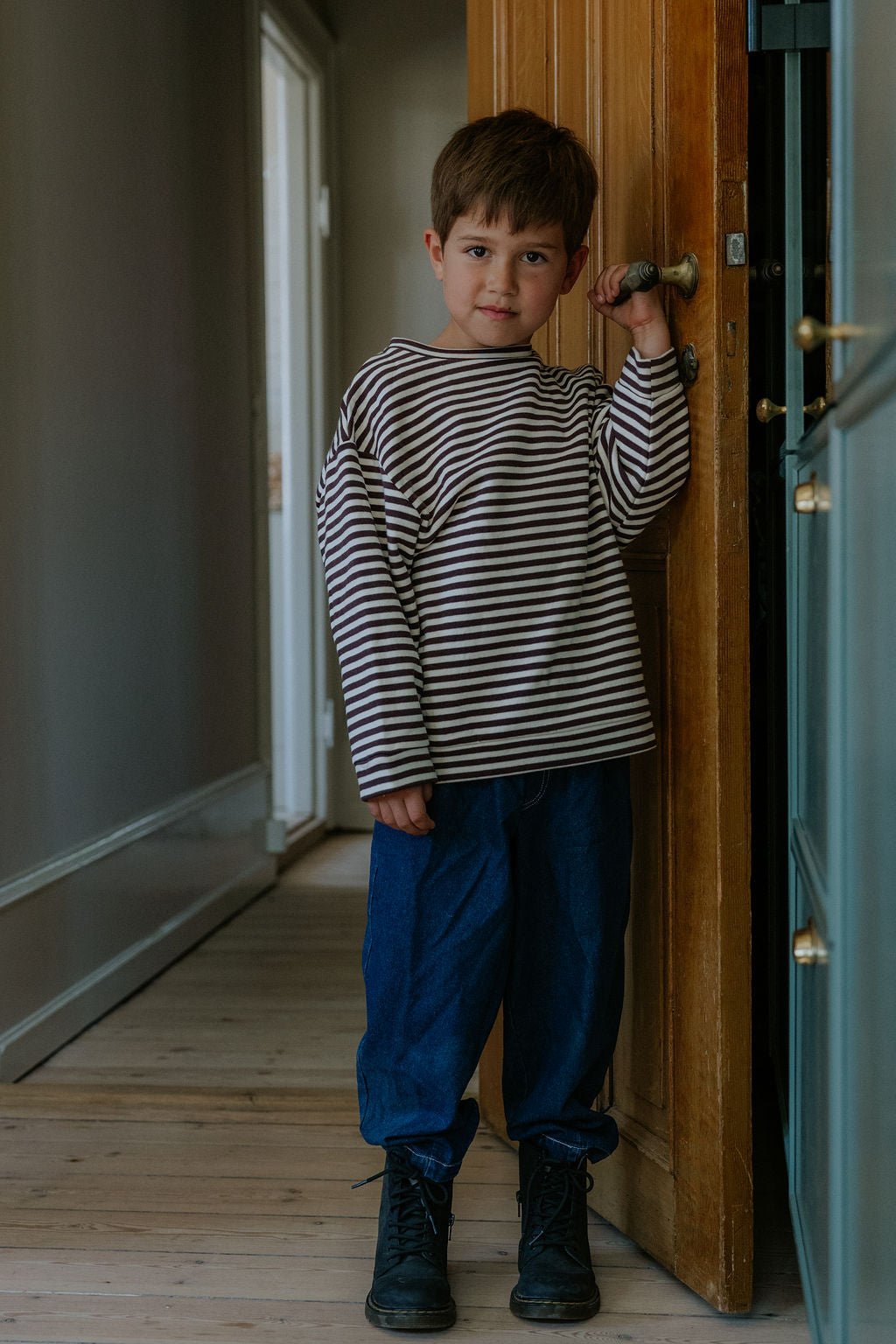 Fliink | Alvin Gestreepte Sweater | Coffee Bean - 5715435150460