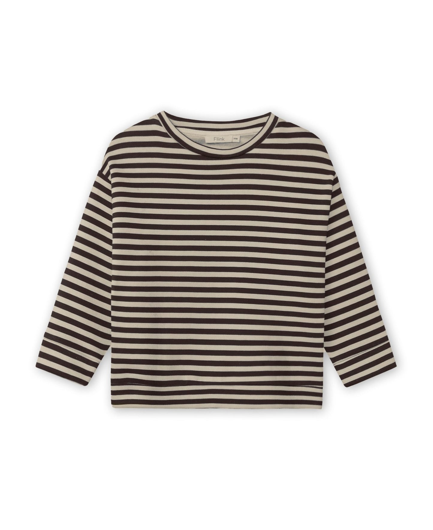 Fliink | Alvin Gestreepte Sweater | Coffee Bean - 5715435150460