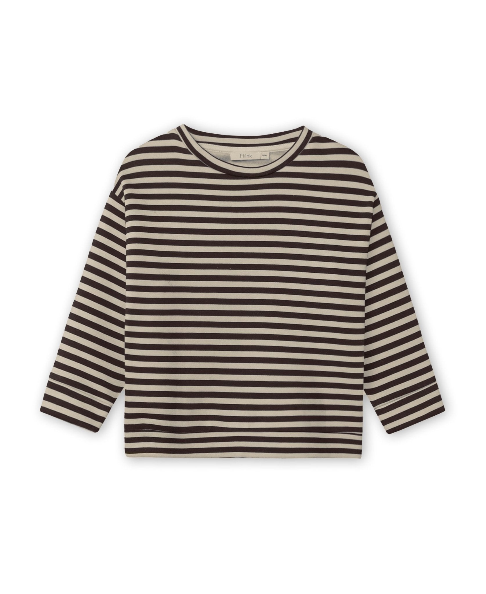 Fliink | Alvin Gestreepte Sweater | Coffee Bean - 5715435150460