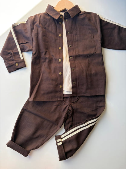 Fliink | Donny Overshirt | Coffee Bean - 5715435149051
