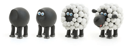 HeyClay | Boerderijdieren Schaap | 3 Cans - 4897105241928