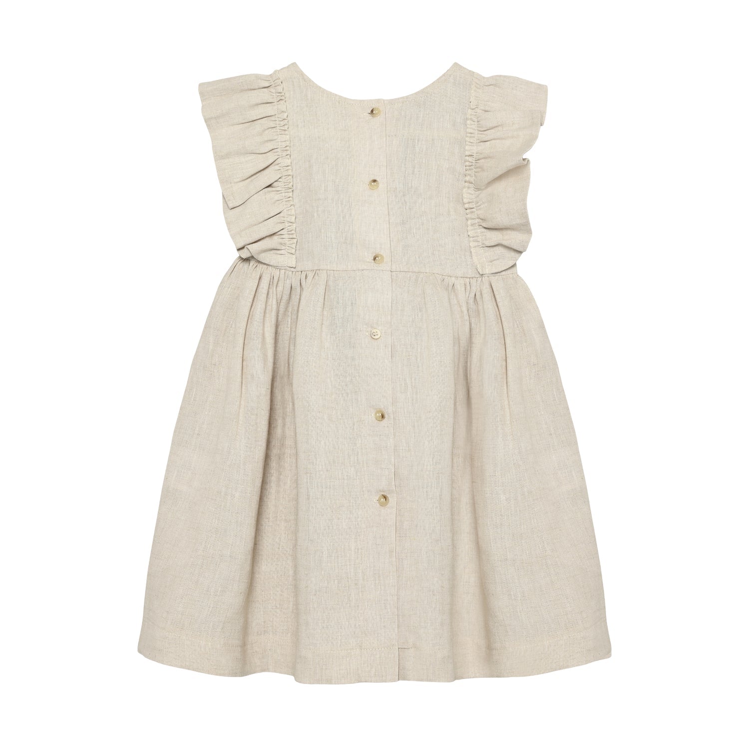 Huttelihut | Linnen Jurk | Antique White - 5713438749193